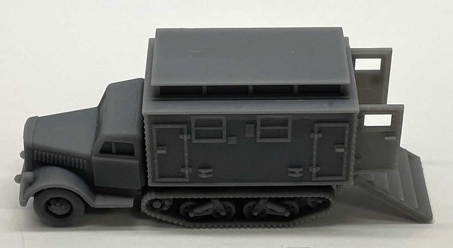 Half-Track Ambulance - Kit -- With Open Door Unpainted Cast Resin-1