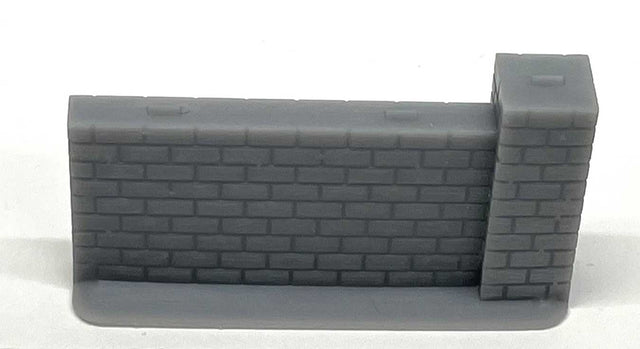 Half Wall - 3D Printed Kit -- Scale 13' Long, 7' Tall, Unpainted
