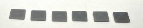 Flat and Angled Squares for Wall Column Tops - 3D Printed Kit -- Unpainted, 8 of Each Style
