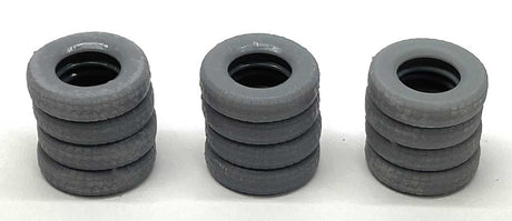 Stack of 4 Tires - 3-D Printed Kit -- pkg(4)