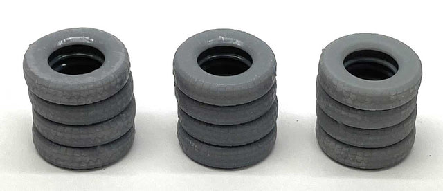Stack of 4 Tires - 3-D Printed Kit -- pkg(4)