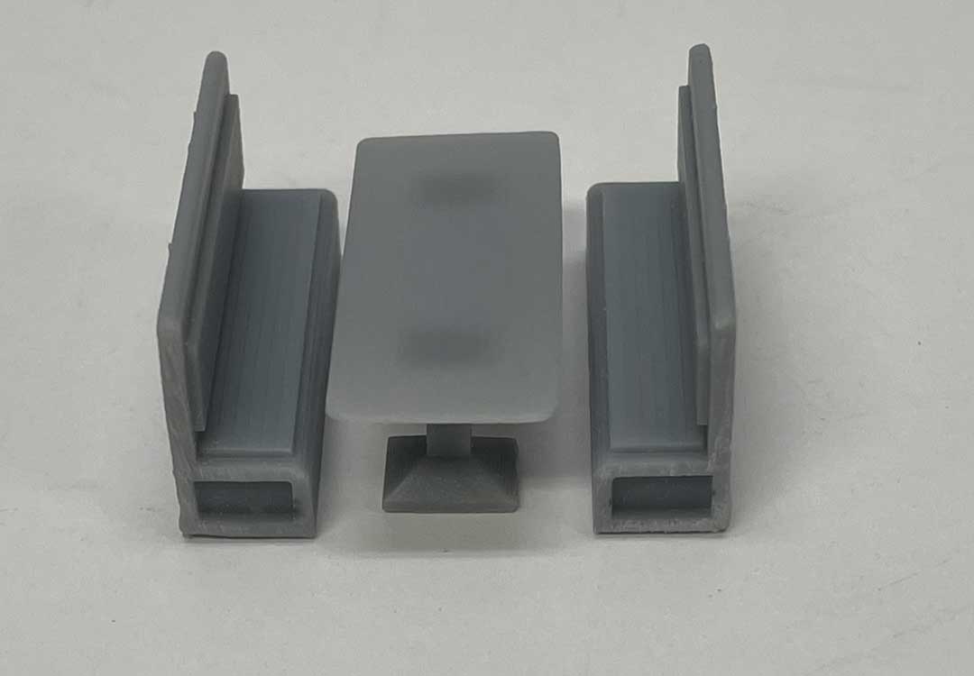6' Table and Booth Set - 3D Printed Kit -- Unpainted