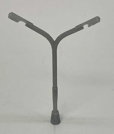 Dual Parking Lot Lights with Bases -- Unpainted 3D Print pkg(2)-1