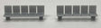 Platform/Waiting Room Seats - Flat Back and Seat -- Unpainted 3D Print pkg(2)