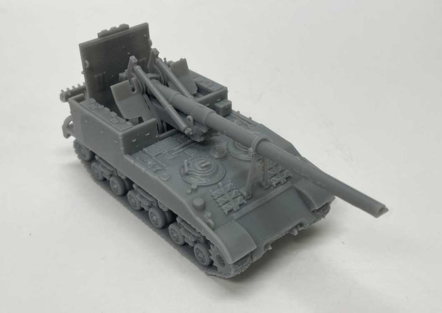 M-40 155 mm Howitzer (Gun Motor Carriage) -- Unpainted 3D Print-1