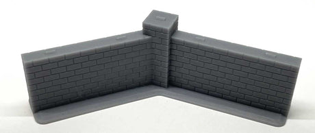 135 Degree Wall Corner - 3D Printed Kit -- Scale 10' Long, 7' Tall, Unpainted