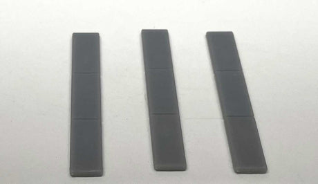 Flat Capstones for Straight Walls - 3D Printed Kit -- Unpainted, pkg(10)