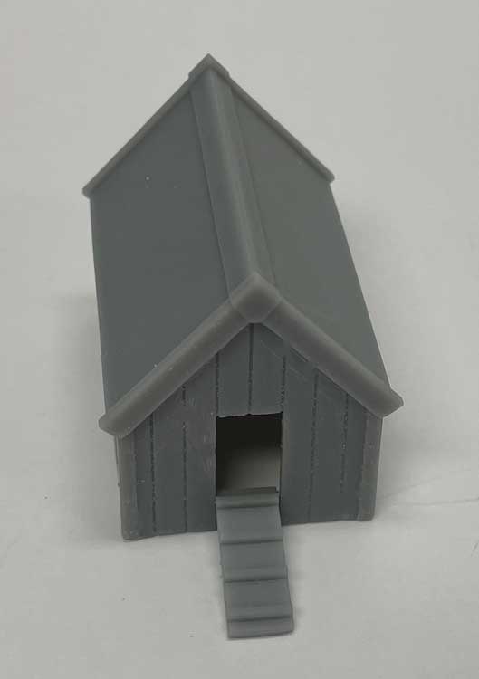 Chicken Coop with Ramp -- 3D Printed Kit - Unpainted-2