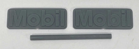 Mobil Gas Station Sign w/Mast -- Unpainted 3D Print
