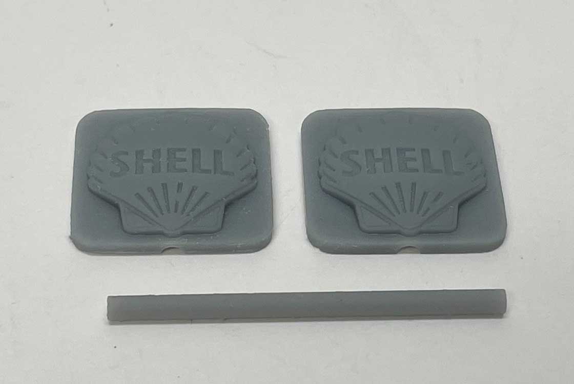 Shell Gas Station Sign - 3D Printed Kit -- 2 Halves & 20' Mast (unpainted)