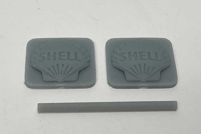 Shell Gas Station Sign - 3D Printed Kit -- 2 Halves & 20' Mast (unpainted)