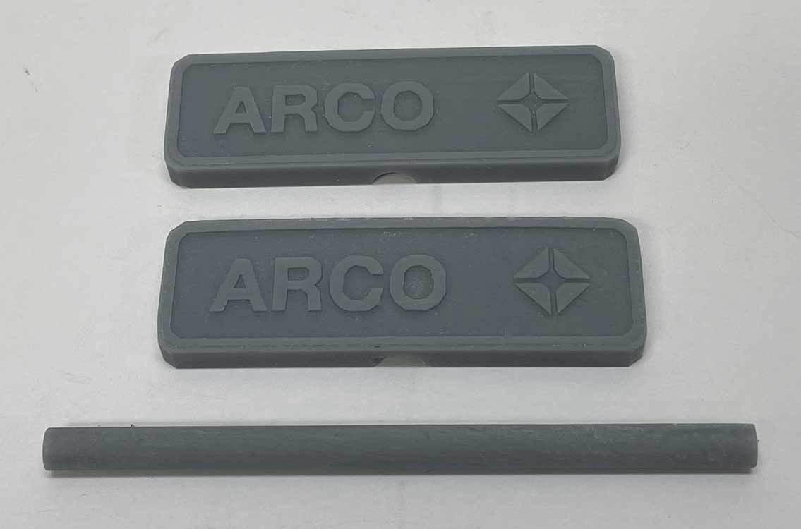 ARCO Gas Sign - 3D Printed Kit -- Unpainted