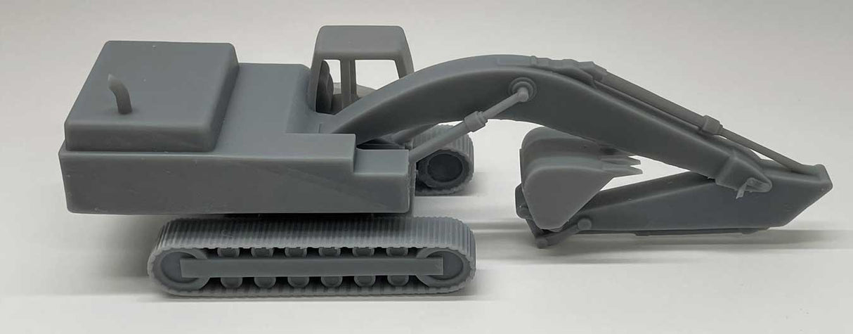 Excavator/Backhoe - 3-D Printed Kit -- Undecorated