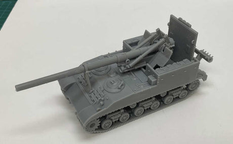 M-40 155 mm Howitzer (Gun Motor Carriage) -- Unpainted 3D Print-1