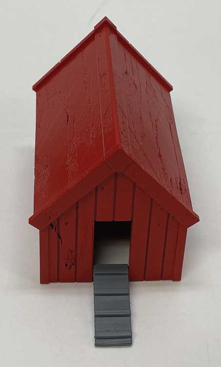 Chicken Coop with Ramp -- 3D Printed Kit - Unpainted-2