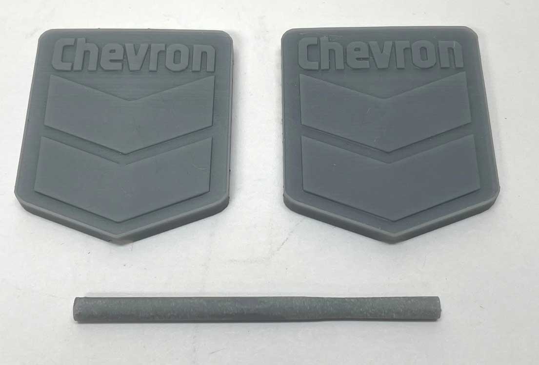 Chevron Gas Sign - 3D Printed Kit -- Unpainted
