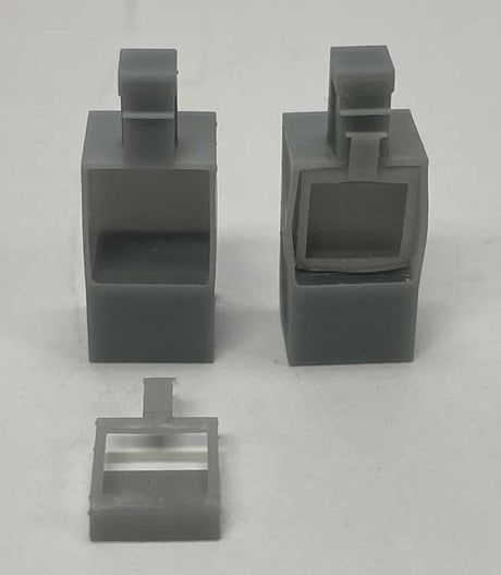 Newspaper Vending Machine with Door - 3D Printed Kit -- Unpainted pkg(2)
