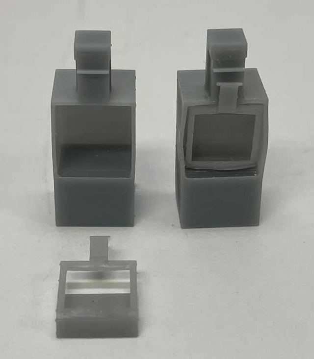 Newspaper Vending Machine with Door - 3D Printed Kit -- Unpainted pkg(2)