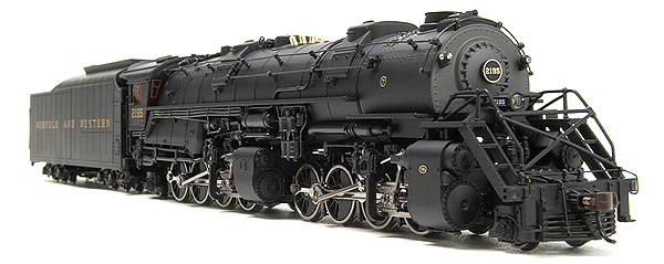 Steam Y6b 2-8-8-2 w/22I Tender, Modern Bell, w/LokSound - Powered -- Norfolk & Western #2195
