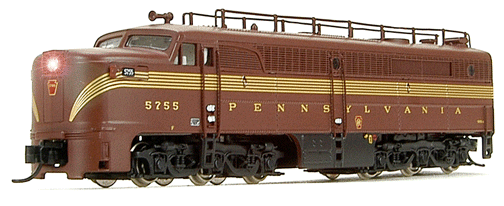 Diesel PA-1 Powered w/LokSound DC/DCC -- Pennsylvania #5756A w/Train Phone Antenna (1-Stripe, Tuscan)