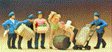 Delivery Men w/Loads -- pkg(6)