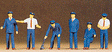 Railroad Personnel -- Japanese Railroad Personnel pkg(6)
