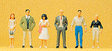 Pedestrians -- Passers-By pkg(6)