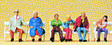 Passengers -- Seated On Benches