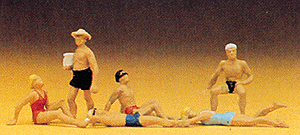 Recreation & Sports -- Bathers Reclining pkg(6)
