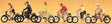Recreation & Sports -- Bike Riders w/Bicycles