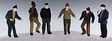Figure Set -- Tug Boat/Carfloat Crew pkg(6)