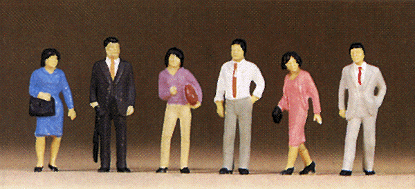 Pedestrians -- Standing Japanese Pedestrians pkg(6)