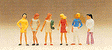Pedestrians -- Group of Girls