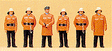 Firemen -- With Protective Clothing