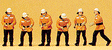 Firemen -- In Action pkg(6)