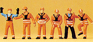Railroad Personnel -- Railway Workers - German Federal Railway pkg(6)