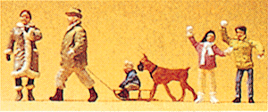 Pedestrians -- Krause Family In Winter