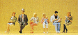 Pedestrians -- Seated People pkg(6)