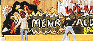 Graffiti Artists -- 2 Figures & Fence-1