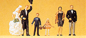 Wedding Participants pkg(6) -- Bride, Groom, Ring Bearer, Flower Girl & Two Guests