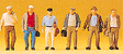 Spectators -- Male Commuters pkg(6)