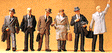 Passengers -- Businessmen w/Coats pkg(6)