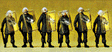 German Riot Police -- With Shields Up