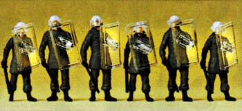 German Riot Police -- With Shields Up