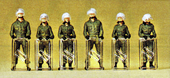 German Riot Police -- With Shields Down