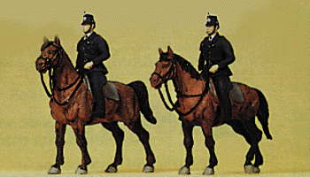 Police Mounted On Horseback -- German Police - 1960