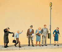 Pedestrians -- Waiting for Bus pkg(6)