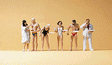 Recreation & Sports -- Sunbathers Eating pkg(6)