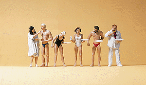 Recreation & Sports -- Sunbathers Eating pkg(6)