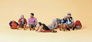 Recreation & Sports -- Hikers Resting pkg(6)
